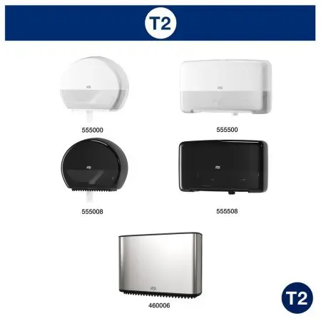 ТОРК: Бумага туалетная T2 Премиум 2сл 170м/9,5 белая