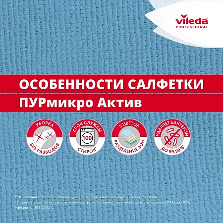 Фото №8 - Vileda: Салфетка ПУРмикро Актив 38х35 зеленая