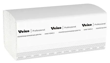 Фото №6 - VEIRO: Полотенца бумажные V 2сл 200л 21х21,6см Comfort белые