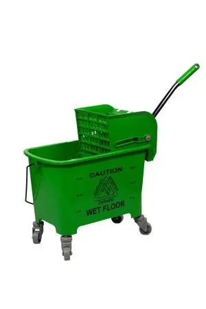 Фото №1 - Вик: Тележка 1х20 пластик с отжимом зеленая MRY