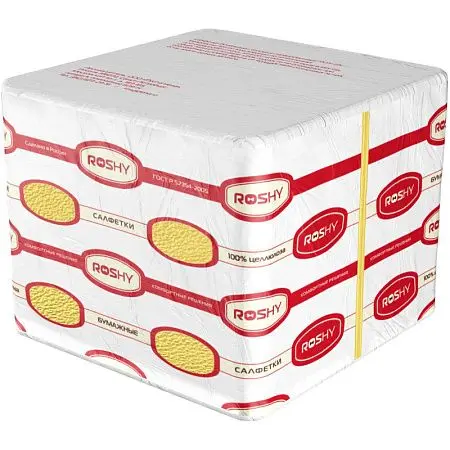 Фото №5 - Бумажные салфетки: столовые 1сл 250листов 33х33 Сыктывкар ROSHY желтые