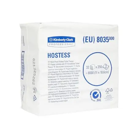 Фото №1 - Kimberly-Clark: Бумага туалетная Хостесс V 2сл 250л белая