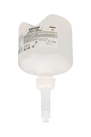 Фото №4 - Кеман: Мыло-гель для душа 475мл для тела и волос бесцветное с отдушкой флакон S2