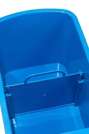 Фото №5 - Вик: Тележка 1х20 пластик с отжимом синяя MRY