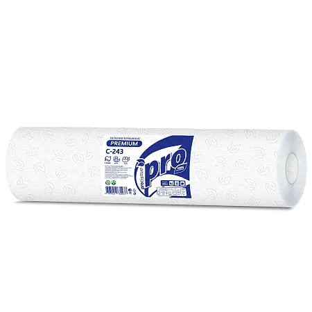 Фото №2 - Вик: Простынь гигиеническая PROtissue 2сл 50м/50см целлюлоза 100% белая