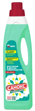 Фото №1 - Чистящее средство: САНОКС Универсал 950мл ЗЕЛЕНЫЙ БРИЗ
