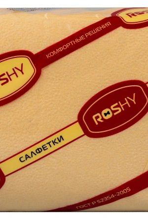 Бумажные салфетки: столовые 1сл 400листов 24х24 Big Pack ROSHY шампань
