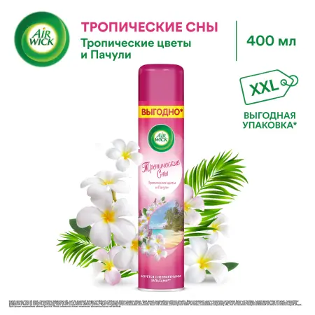 Освежители воздуха: АИРВИК 290мл Мальдивские мечты (тропические цветы и пачули)