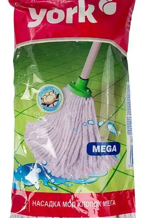 Фото №8 - Хозяйственный инвентарь: МОП насадка на швабру YORK Мега веревочная хлопок