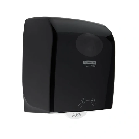 Фото №1 - Kimberly-Clark: Диспенсер Аквариус для полотенец в рулоне черный