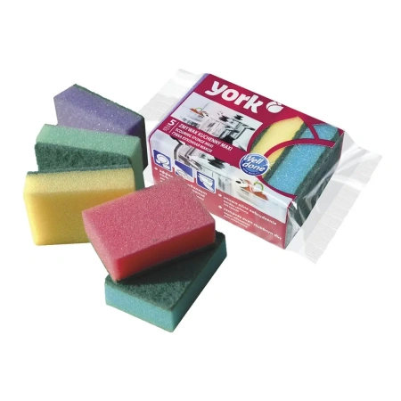 Фото №1 - Губки,скрабы: для посуды YORK Maxi 9х7х4.3 проф /пач.=3 шт.