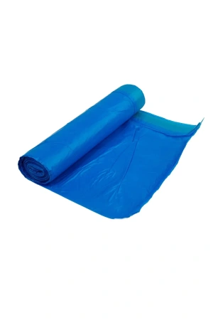 Мешки для мусора: 120л 70х110 ПНД 20мкм VCLEAN Ultra/Clear Line с завязками синие /рул.=10 шт.