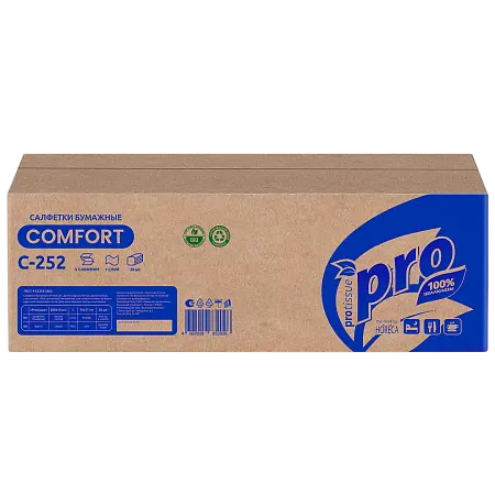 Фото №3 - Вик: Салфетки бумажные V 1сл 200л 16х21см с тиснением PROtissue