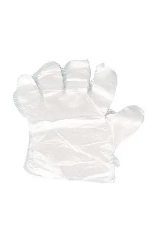 Фото №4 - Перчатки: полиэтиленовые L одноразовые /пач.=100 шт.