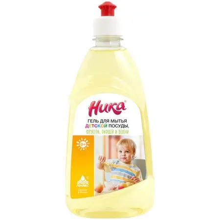 Фото №1 - Моющее средство: НИКА С ПЕРВЫХ ДНЕЙ ЖИЗНИ 500мл гель для детской посуды