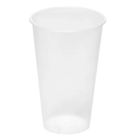 Фото №1 - Одноразовая продукция: Стакан пластиковый 500мл прозрачный матовый Bubble Cup ПП /пач.=20 шт.
