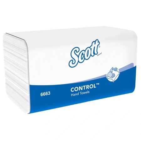 Kimberly-Clark: Полотенца бумажные Скотт 1сл 212л 31,5х21,5см белые