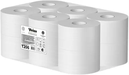 VEIRO: Бумага туалетная 2сл 125м/9,2 Comfort белый