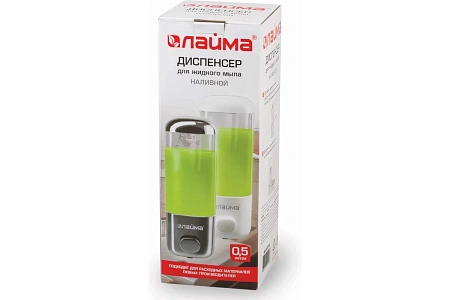 Фото №4 - Диспенсеры: для жидкого мыла 500мл ЛАЙМА EASY_1 наливной ABS-пластик белый