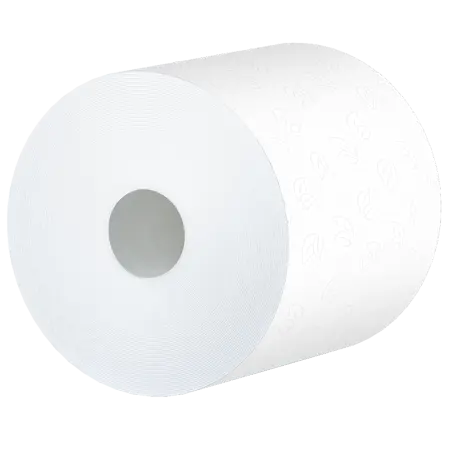 Фото №1 - Вик: Полотенца бумажные 1сл 180м целлюлоза белые без перфорации PROtissue