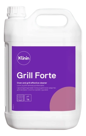 Фото №1 - Klinin: Гриль Форте 5л сильнощелочное средство для грилей, печей, духовок