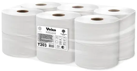 VEIRO: Бумага туалетная 2сл 200м/9,2 Comfort белый
