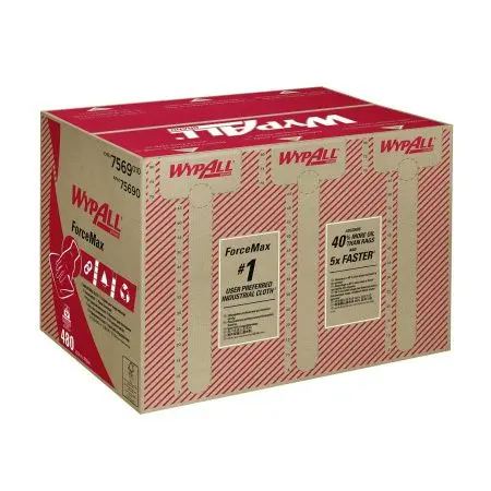 Kimberly-Clark: Салфетки Вайпол ForceMax 480л 1сл 33,5 x 34,5см