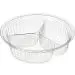 Превью №1 - Одноразовая продукция: Контейнер пластиковый круглый 450мл 150х44 прозрачный 3-секц БОПС СКС-3 /пач.=500 шт.