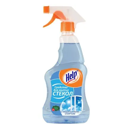 Фото №1 - Чистящее средство: ХЭЛП 750мл для стекол (триггер) с нашат. спиртом