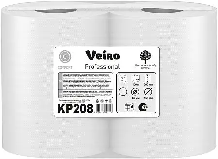 Фото №7 - VEIRO: Полотенца бумажные ЦВ 2сл 100м/20 Comfort белые