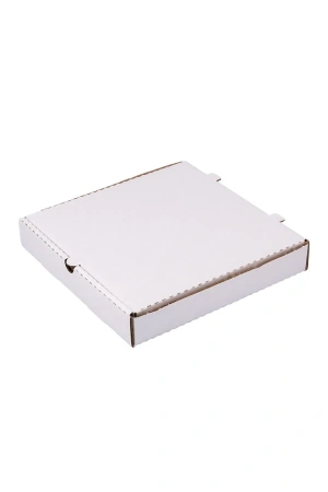 Одноразовая продукция: Коробка под пиццу 250х250х40мм картон, белый/бурый /пач.=50 шт.