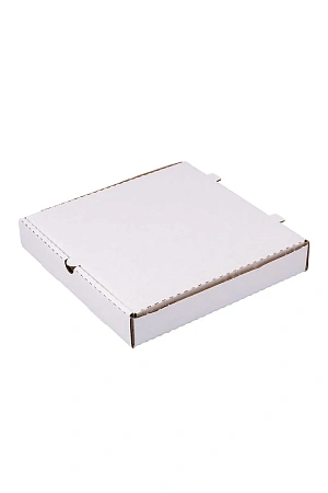 Фото №7 - Одноразовая продукция: Коробка бумажная для пиццы 250х250х40мм белая/бурая /пач.=50 шт.