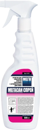 Мега: Мегасан 500мл для очистки и дезинфекции сантехники (триггер)