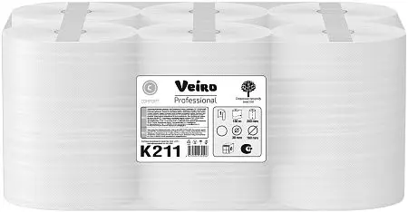 Фото №7 - VEIRO: Полотенца бумажные 1сл 150м/20 Comfort белые