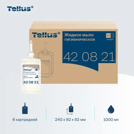 ТОРК: Tellus Мыло SC1 1л жидкое для рук Комфорт ГИГИЕНИЧЕСКОЕ без запаха бесцветное