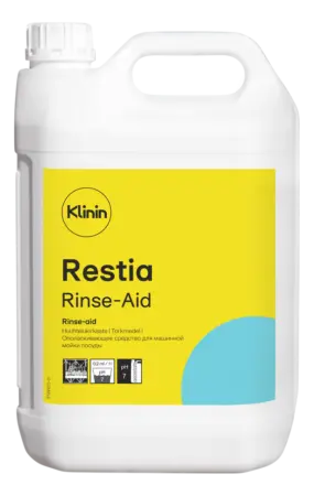 Фото №1 - Klinin: Рестиа Ринз-Эйд 5л ополаскиватель для ПММ