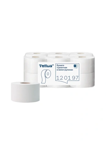 Фото №1 - ТОРК: Tellus Бумага туалетная T2 Стандарт 1сл 200м/9,5 белая