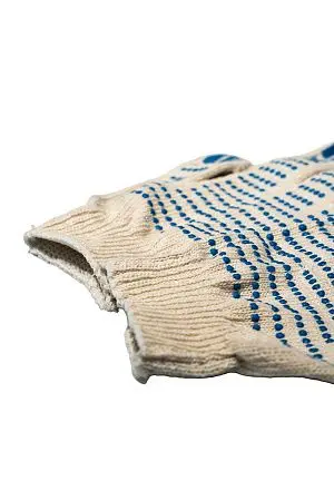 Фото №4 - Перчатки: х/б вязаные с ПВХ 4-х ниточные белые