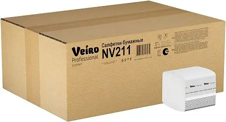 Фото №4 - VEIRO: Салфетки бумажные V 2сл 220л 16,2х21,0см белые