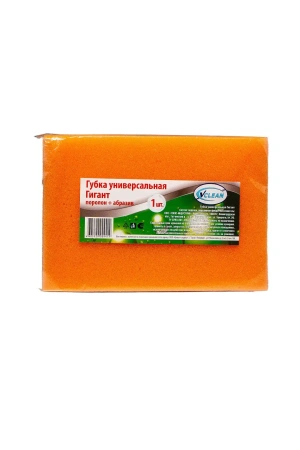 Фото №1 - Губки,скрабы: для посуды VCLEAN Гигант 14х9.5х4 поролон+абразив