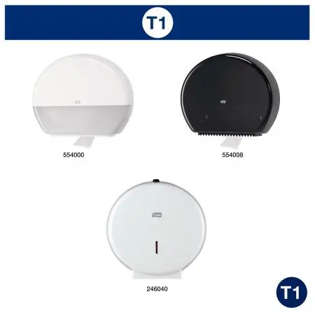 ТОРК: Бумага туалетная T1 Стандарт 1сл 525м/9,5 белая