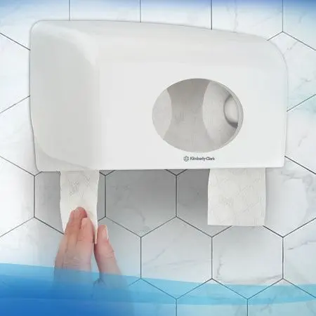 Kimberly-Clark: Бумага туалетная Скотт 2сл 42м белая /пач.=8 шт.