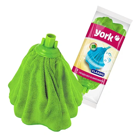 Фото №2 - Хозяйственный инвентарь: МОП насадка на швабру YORK Классик микрофибра в асс.