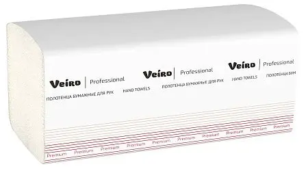 Фото №6 - VEIRO: Полотенца бумажные V 2сл 200л 21х21,6см Premium белые