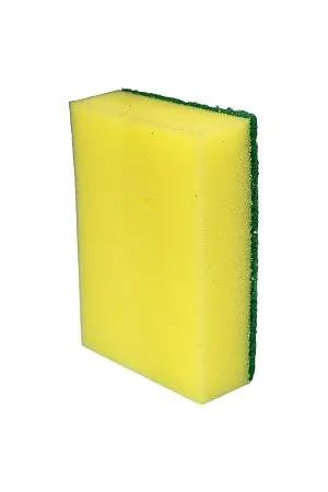 Фото №15 - Губки,скрабы: для посуды VCLEAN Гигант 14х9.5х4 поролон+абразив