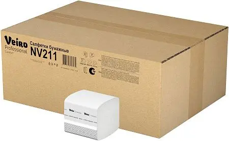 Фото №2 - VEIRO: Салфетки бумажные V 2сл 220л 16,2х21,0см белые