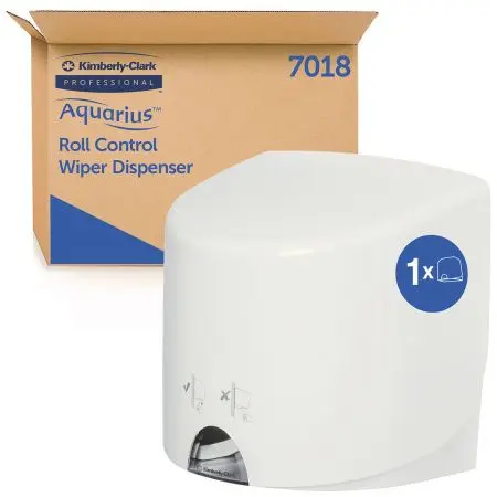 Kimberly-Clark: Диспенсер Аквариус для протирочных салфеток в рулоне белый