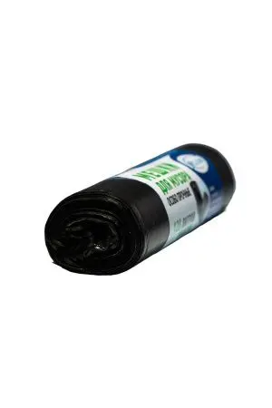 Мешки для мусора: 120л 70х110 ПНД 18мкм VCLEAN особо прочные черные /рул.=10 шт.