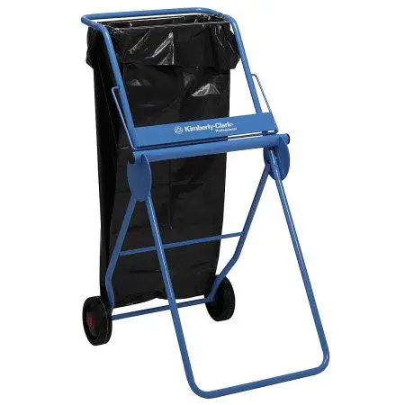 Фото №1 - Kimberly-Clark: Диспенсер для протирочных рулонов синий металл мобильный