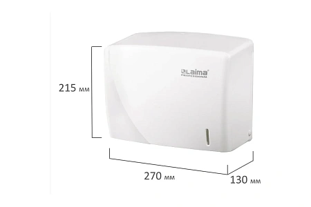 Фото №2 - Диспенсеры: для полотенец V ЛАЙМА Professional Original пластик белый